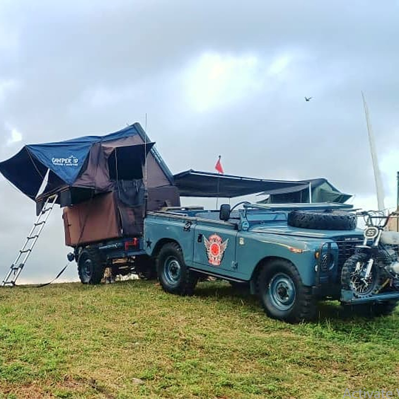 Travel 3 side awning top tent