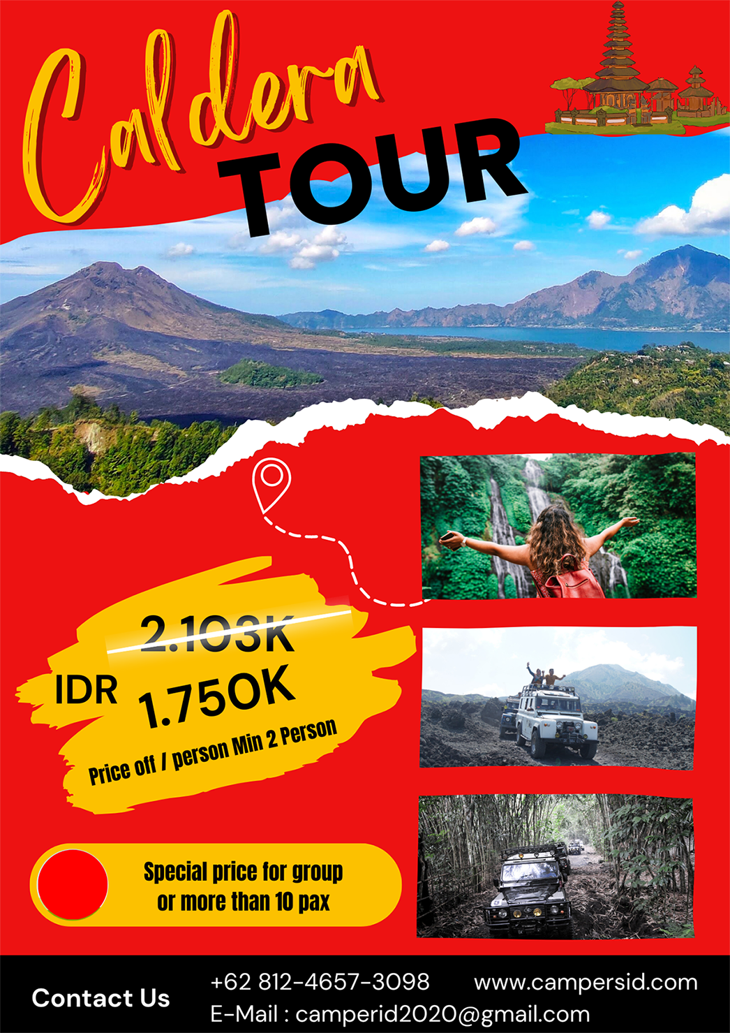 caldera tour package